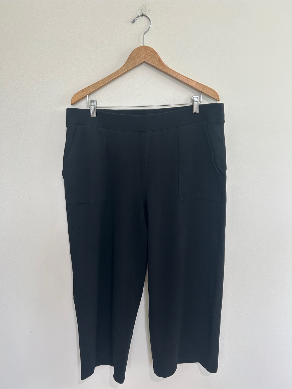 J. Jill Pure Jill black crop knit pants size XL